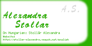alexandra stollar business card