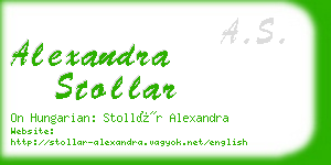 alexandra stollar business card